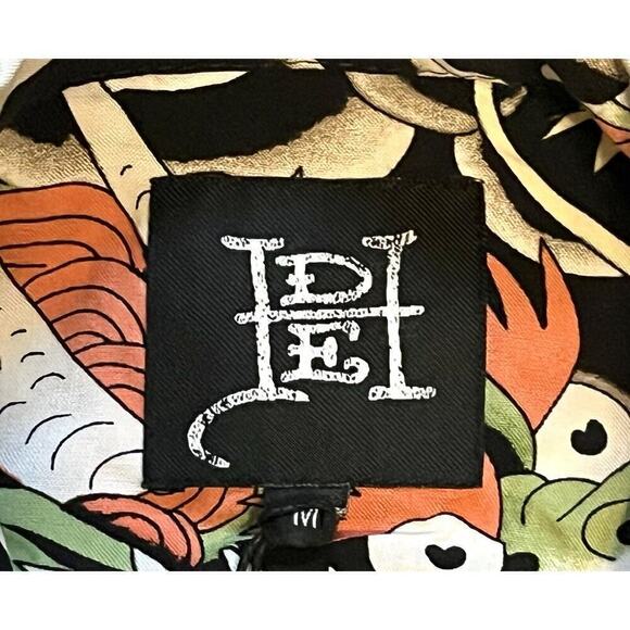 Y2K Ed Hardy M Japan Dragon Button Down Shirt Tattoo Artsy Biker EHBAO1200-16 - Picture 5 of 11